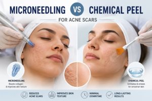 Microneedling vs Chemical Peel for Acne Scars