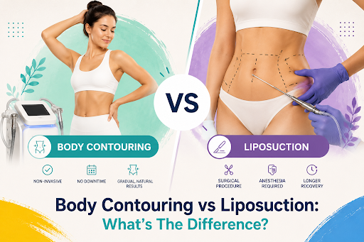 Body Contouring vs Liposuction: What’s the Difference? When comparing Body Contouring vs Liposuction, the biggest difference is the method used to reshape the body. Liposuction is a surgical procedure that removes fat through small incisions. Nonsurgical body contouring uses external technologies or specialized techniques to improve the appearance of selected areas without surgically removing fat. Both options can help improve body proportions, but they are not interchangeable. They differ in treatment intensity, recovery time, expected results, risks, cost, and suitability. Understanding these differences can help you choose an option that matches your goals, lifestyle, health, and expectations. What Is Body Contouring? Body contouring is a broad category of treatments intended to improve the shape and appearance of specific areas of the body. These treatments may target small pockets of fat, uneven contours, cellulite, skin texture, or areas that lack visible definition. Body contouring can include surgical procedures, but the term is often used to describe nonsurgical treatments offered at beauty studios and aesthetic practices. According to the United States Food and Drug Administration, nonsurgical body contouring may use cooling, heat, ultrasound energy, light, massage, or other forms of energy. The exact purpose and effect depend on the technology being used. At World of Beauty Miami, clients can explore aesthetic treatments intended to enhance their natural shape without undergoing cosmetic surgery. Nonsurgical body contouring may be used on areas such as: Abdomen Waist Hips Thighs Upper arms Back Legs Buttocks It is important to understand that body contouring is not a weight loss treatment. The FDA states that nonsurgical contouring does not treat obesity, produce meaningful weight loss, or provide the health benefits associated with losing weight. Its purpose is cosmetic improvement rather than medical weight management. What Is Liposuction? Liposuction is a cosmetic surgical procedure that physically removes fat from targeted areas of the body. During the procedure, a plastic surgeon makes small incisions and inserts a thin tube called a cannula beneath the skin. The cannula is connected to suction equipment that removes fat from the treatment area. Liposuction may be performed on the: Abdomen Waist and flanks Hips Thighs Back Upper arms Chest Neck Chin Depending on the treatment plan, liposuction may require local anesthesia, sedation, or general anesthesia. The procedure must be performed in an appropriate medical setting by a qualified professional. Liposuction can remove a greater amount of localized fat during one procedure than most nonsurgical treatments. However, it is not an obesity treatment or a substitute for healthy eating and regular physical activity. Liposuction also does not automatically correct loose skin, cellulite, stretch marks, or muscle separation. Skin elasticity plays an important role in the final appearance because the skin must adapt to the new contours after fat has been removed. Body Contouring vs Liposuction at a Glance Comparison Nonsurgical Body Contouring Liposuction Treatment type Nonsurgical cosmetic treatment Cosmetic surgery Incisions No surgical incisions Small incisions are required Anesthesia Usually not required Local anesthesia, sedation, or general anesthesia may be used Fat removal Does not suction fat from the body Physically removes fat through suction Expected change Usually gradual and subtle Usually more noticeable Number of treatments Several sessions may be recommended Often completed in one operation Recovery Little or no interruption to normal activities for many clients A postoperative recovery period is required Results Develop gradually and vary by technology Become clearer as surgical swelling decreases Main risks Depend on the device and treatment method Include surgical and anesthesia related risks Best suited for Modest refinement without surgery More substantial localized fat reduction How Do Body Contouring Treatments Work? Different body contouring treatments work in different ways. There is no single method used by every provider. Some technologies apply controlled ultrasound energy. Others use heat, cooling, light, radiofrequency, mechanical massage, or vacuum assisted techniques. Certain treatments are intended to influence fat cells, while others focus more on skin texture, circulation, muscle appearance, or temporary circumference reduction. For example, cavitation treatments use ultrasound based technology as part of a nonsurgical approach to localized body shaping. A professional should explain the exact device or method being recommended. Clients should understand what the treatment is designed to do, whether the device has been cleared for that purpose, how many sessions may be required, and what side effects are possible. The FDA advises consumers to discuss the benefits, risks, expected duration of results, and possibility of complications before receiving nonsurgical body contouring. How Does Liposuction Work? Liposuction removes fat through suction rather than relying on the body to process treated cells gradually. The surgeon first marks the areas that will be treated. Anesthesia is administered according to the surgical plan. Small incisions are then made near the target area, and a cannula is moved through the layer of fat beneath the skin. The amount of fat that can be removed safely depends on several factors, including: The patient’s health The number of areas being treated The surgical technique The treatment setting The surgeon’s assessment Whether other procedures are being performed After surgery, compression garments may be recommended to support the treated tissues and control swelling. Although some changes may be visible soon after the procedure, swelling can temporarily hide the final result. The contour normally becomes clearer as the body heals. Which Option Produces More Noticeable Results? Liposuction generally produces a more noticeable reduction in localized fat because the fat is physically removed during surgery. Nonsurgical body contouring usually creates a more modest change. It may be useful for someone who has a relatively small area of concern and does not want surgery, anesthesia, or an extended recovery period. The American Society of Plastic Surgeons explains that nonsurgical fat reduction can offer an alternative for people who are unwilling or unable to undergo surgery. However, these treatments are not replacements for liposuction. The better option depends on the amount of change a person wants. Someone seeking subtle refinement may prefer nonsurgical contouring. A person seeking more substantial fat removal may need to consult a qualified plastic surgeon about liposuction. Body Contouring and Liposuction Statistics Liposuction remains one of the most frequently selected cosmetic surgeries in the United States. The American Society of Plastic Surgeons reported that almost 350,000 liposuction procedures were performed during 2023. This represented a 7 percent increase compared with 2022. The organization’s 2024 report also ranked liposuction as the most popular cosmetic surgical procedure.1 Verified Statistic Reported Finding Liposuction procedures in 2023 Almost 350,000 Increase from 2022 to 2023 7 percent Position among cosmetic surgeries in 2024 Most popular cosmetic surgical procedure Primary purpose of nonsurgical contouring Cosmetic body shaping rather than weight loss Typical nonsurgical treatment goal Reduction or refinement of small, localized concerns These figures demonstrate the continued demand for body shaping procedures. They do not mean that liposuction is suitable for everyone or that every patient will achieve the same result. Recovery After Body Contouring One of the main reasons people choose nonsurgical body contouring is the limited recovery period. Many clients can return to work or normal daily activities soon after treatment. However, the experience depends on the device, treatment intensity, target area, and individual response. Possible temporary effects may include: Redness Tenderness Swelling Bruising Numbness Tingling Firmness Temporary discomfort The FDA also notes that some devices can cause pain, burns, blisters, lumps, skin color changes, or other complications. The type of risk depends on the technology being used. Nonsurgical does not mean risk free. Treatment should still be provided by a properly trained professional who understands the device, appropriate settings, contraindications, and safety protocols. Recovery After Liposuction Liposuction requires a structured recovery period because it is surgery. Patients may experience swelling, bruising, soreness, numbness, and fluid drainage during the early healing stage. Compression garments are commonly recommended to support the treated areas and help manage swelling. The time required to return to work varies. A person who has a small area treated may return sooner than someone who has several areas treated. Jobs involving lifting, exercise, or prolonged physical activity may require a longer break. Patients must follow their surgeon’s instructions concerning: Wound care Medication Compression garments Bathing Physical activity Driving Exercise Follow up appointments Final results should not be judged immediately. Swelling may continue to improve over several weeks or months. Risks of Body Contouring vs Liposuction Every cosmetic procedure carries some level of risk. Nonsurgical body contouring risks depend heavily on the device and treatment method. A treatment that uses cooling has different possible complications from one that uses heat, ultrasound, massage, or radiofrequency. Certain technologies may be unsuitable for people who are pregnant or who have implanted medical devices, circulation disorders, skin infections, sensitivity to temperature, nerve conditions, or other health concerns. Liposuction carries surgical risks. Mayo Clinic lists possible complications including contour irregularities, fluid accumulation, numbness, infection, internal injury, fat embolism, kidney or heart problems, and reactions to anesthesia. The likelihood of complications may increase when larger areas are treated or when liposuction is combined with additional operations. A qualified surgeon should review the patient’s medical history, medications, smoking status, previous procedures, allergies, and expectations before recommending surgery. Who Is a Good Candidate for Body Contouring? A suitable candidate for nonsurgical body contouring may be someone who: Is near a stable body weight Has a small area they would like to refine Prefers to avoid cosmetic surgery Understands that results may be subtle Can attend multiple sessions when necessary Has realistic expectations Does not have a medical contraindication Is willing to maintain healthy lifestyle habits Nonsurgical body contouring may also be useful for people who cannot take significant time away from work or family responsibilities. A personalized consultation is important because treatment should be selected according to the target area, tissue characteristics, skin condition, health history, and desired result. Clients can explore customized body contouring programs to learn how an individualized treatment plan may address specific cosmetic concerns. Who Is a Good Candidate for Liposuction? Liposuction may be appropriate for a person who: Has localized fat that has not responded to lifestyle changes Wants a more noticeable contour change Is healthy enough to undergo surgery Has realistic expectations Has reasonably elastic skin Can follow postoperative instructions Can allow enough time for recovery Understands the possible surgical risks Smoking can interfere with healing and increase the risk of complications. A surgeon may require a patient to stop smoking before and after surgery. People with serious medical conditions, poor circulation, uncontrolled diabetes, significant heart or lung disease, or an increased risk of blood clots may not be appropriate candidates. Only a qualified medical professional can determine whether liposuction is reasonably safe for a specific person. Are the Results Permanent? The answer depends on the procedure, the technology, and future lifestyle changes. Fat cells removed through liposuction do not return. However, the remaining fat cells can become larger if the patient gains weight. Weight gain may also occur in treated and untreated areas, changing the overall result. Some nonsurgical fat reduction technologies permanently damage or remove a portion of the treated fat cells. Other body contouring services may produce temporary changes in appearance, fluid movement, skin texture, or circumference. The FDA advises that the results of nonsurgical body contouring may be temporary and may require more than one treatment. It also states that the desired effect is not guaranteed. Long term maintenance may depend on: Stable body weight Regular physical activity Balanced nutrition Hydration Skin quality Hormonal changes Aging Pregnancy Neither treatment prevents future changes in the body. Does Either Treatment Tighten Loose Skin? Liposuction primarily removes fat. It does not automatically remove a significant amount of loose skin. A person with firm, elastic skin may see the skin adapt more smoothly after fat removal. Someone with reduced elasticity may experience loose, uneven, or rippled skin after surgery. Nonsurgical treatments vary. Some technologies are intended to support a firmer appearance, but results depend on the amount of looseness and the specific method used. Severe excess skin may require evaluation by a plastic surgeon. A skin removal procedure may be more appropriate when the concern is hanging or significantly stretched skin rather than localized fat. What About Cellulite? Cellulite and excess fat are different concerns. Cellulite occurs when fat pushes against connective tissue beneath the skin, creating a dimpled or uneven appearance. A person can have cellulite even when they have a healthy weight and relatively little excess fat. Liposuction is not a reliable cellulite treatment and may sometimes make surface irregularities more noticeable. Some nonsurgical contouring treatments may temporarily improve the appearance of cellulite by influencing tissue texture, circulation, or the structures beneath the skin. Results vary, and several sessions may be necessary. Clients should clearly explain whether their main concern is fat, cellulite, loose skin, muscle tone, or general body shape. Each concern may require a different approach. How to Choose Between Body Contouring and Liposuction Consider the following questions before deciding: Question Body Contouring May Suit You When Liposuction May Suit You When How much change do you want? You want subtle refinement You want a more noticeable reduction Do you want surgery? You prefer a nonsurgical option You are comfortable considering surgery Can you manage recovery time? You need minimal interruption You can allow time for healing How quickly do you want treatment completed? You can attend multiple sessions You prefer one main procedure Are you prepared for anesthesia? You would rather avoid it You accept the need for surgical anesthesia What is your primary concern? A small localized area A larger pocket of removable fat What level of risk are you comfortable with? You prefer lower treatment intensity You understand and accept surgical risks Before making a final decision, review real treatment examples while remembering that every body responds differently. The World of Beauty gallery can provide visual context for discussing your preferences during a consultation. Questions to Ask During Your Consultation A good consultation should provide clear, specific answers. Ask the provider: What exact treatment or device will be used? What is the treatment intended to improve? Is it appropriate for my target area? How many sessions might I need? When should I expect to notice a change? How long could the result last? What side effects are common? What complications are possible? What qualifications and training do you have? What should I do before and after treatment? Is there a reason I should not receive this treatment? What alternative treatment might suit me better? Anyone considering liposuction should also ask about the surgical facility, anesthesia provider, recovery plan, emergency procedures, and the surgeon’s relevant credentials. Final Verdict The main difference in Body Contouring vs Liposuction is simple. Liposuction is surgery that physically removes fat. Nonsurgical body contouring uses external technologies or specialized techniques to improve the appearance of targeted areas without surgical fat removal. Liposuction generally offers a more noticeable change, but it requires incisions, anesthesia, medical recovery, and acceptance of surgical risks. Nonsurgical body contouring is more appropriate for people seeking modest refinement with little interruption to daily life. Results usually develop gradually, and multiple sessions may be recommended. Neither option is a weight loss treatment. Neither can guarantee a specific shape, perfectly smooth skin, or permanent protection from future weight gain. The right choice depends on your health, target area, skin quality, desired degree of change, recovery preferences, budget, and tolerance for risk. A detailed consultation with an appropriately qualified provider is the safest way to develop realistic expectations and select a suitable treatment.