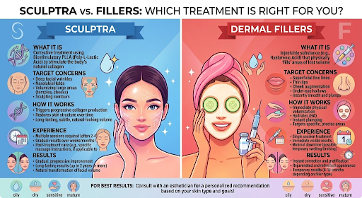 Sculptra vs Fillers