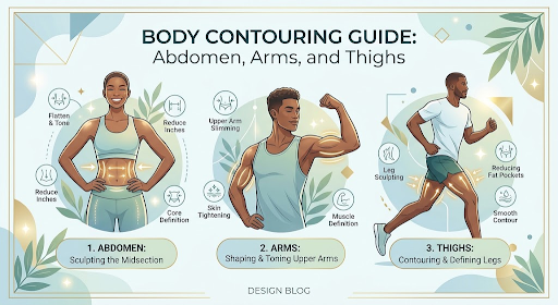 Body Contouring for the Abdomen, Arms, and Thighs
